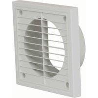 Manrose White PVC Fixed Grille - 100mm