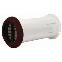 Manrose PVC Brown Internal Fit Wall Kit - 100mm