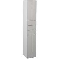 Wickes Vermont Grey Tower Unit with Drawers - 300 x 1762mm