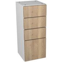 Wickes Vienna Oak 4 Drawer Storage Unit - 300 x 735mm