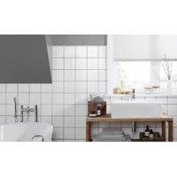 Wickes White Gloss Ceramic Wall Tile - 150 x 150mm