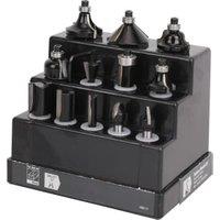 Wickes 12 Piece 1/4 inch Router Bit Set