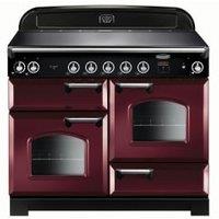 Rangemaster Classic 110cm Induction Range Cooker - Cranberry with Chrome Trim