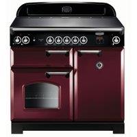 Rangemaster Classic 100cm Induction Range Cooker - Cranberry with Chrome Trim