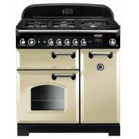 Rangemaster Classic 90cm Natural Gas Range Cooker - Cream with Chrome Trim