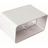 Manrose PVC Grey Flat Channel Connector - 110 x 54mm