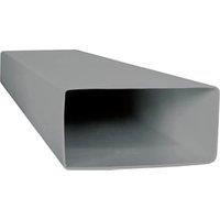 Manrose PVC Grey Flat Channel Duct - 110 x 54mm x 1m