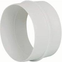 Manrose PVC Grey Round Pipe Connector - 100mm