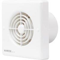Manrose White Quiet Bathroom Extractor Fan - 100mm
