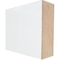 Wickes Square Edge Primed MDF Skirting - 18 x 94 x 2400mm - Pack of 4