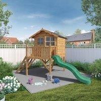 Mercia Wooden Poppy Playhouse including Tower & Slide with Assembly - 12 x 5ft