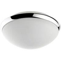 Sensio Glass & Chrome Cora Dome LED Ceiling Light - 12W