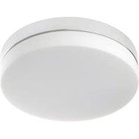 Sensio Hudson Glass Flat Round LED Ceiling Light - 18W