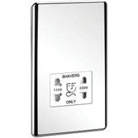 Sensio Single Chrome Dual Voltage Shaver Socket