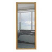 Spacepro 1 Panel Shaker Oak Frame Mirror Door - 610mm