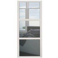 Spacepro 3 Panel Shaker Cashmere Frame Mirror Door - 610mm