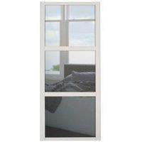 Spacepro 3 Panel Shaker Cashmere Frame Mirror Door - 914mm