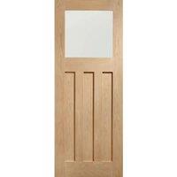 XL Joinery Messina Glazed Oak 8 Panel Pre-Finished Internal Door - 1981 x 762mm