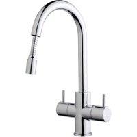 Wickes Kisdon Monobloc Pull Out Kitchen Sink Mixer Tap - Chrome
