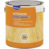 Wickes Quick Dry Satin Floor Varnish - Clear - 2.5L