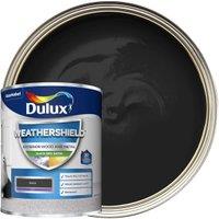 Dulux Weathershield Quick Dry Satin Paint - Black - 750ml