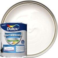 Dulux Weathershield Quick Dry Satin Paint - Pure Brilliant White - 750ml