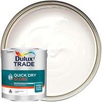 Dulux Trade Quick Dry Gloss Paint - Pure Brilliant White - 2.5L