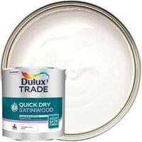 Dulux Trade Quick Dry Satinwood Paint - Pure Brilliant White - 2.5L