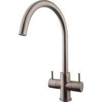 Wickes Kumai Monobloc Kitchen Sink Mixer Tap - Brushed Chrome