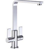 Abode Quantic Dual Lever Monobloc Sink Mixer Tap - Chrome