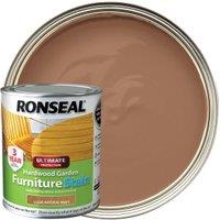 Ronseal Ultimate Protection Hardwood Garden Furniture Stain - Clear Natural - 750ml