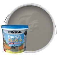 Ronseal Fence Life Plus Matt Shed & Fence Treatment - Slate - 5L
