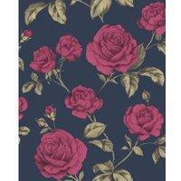 Boutique Countess Navy Decorative Wallpaper - 10m