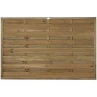 Forest Garden Pressure Treated Horizontal Hit & Miss Fence Panel - 1800 x 1200mm - 6 x 4ft - Pack of 3