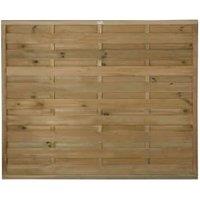 Forest Garden Pressure Treated Horizontal Hit & Miss Fence Panel - 1800 x 1500mm - 6 x 5ft - Pack of 3