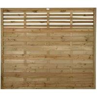 Forest Garden Pressure Treated Kyoto Fence Panel - 1800 x 1500mm - 6 x 5ft - Pack of 3