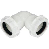 FloPlast WC10 Unicom Compression Waste 90 Bend - 32mm