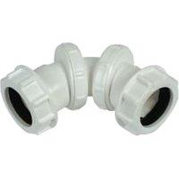 FloPlast WC15 Unicom Compression Waste 0-90 Adjustable Bend - 40mm