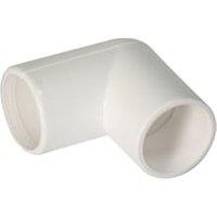 FloPlast OS11W White Overflow System 90 Bend - 21.5mm