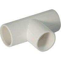 FloPlast OS13W White Overflow System Equal Tee - 21.5mm