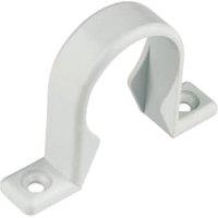 FloPlast WP34W Push-fit Waste Pipe Clips - White 32mm Pack of 3