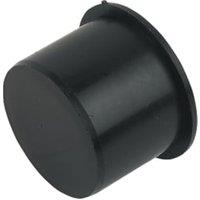 FloPlast WP31B Black Push-Fit Waste Socket Plug - 40mm
