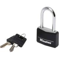 Master Lock Black Key Padlock with Medium Shackle