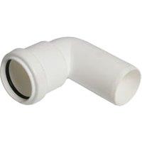 FloPlast WP27W White Push-Fit Waste 90 Conversion Bend - 40mm