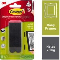 Command Black Large Picture Hanging Strips - Pack of 4