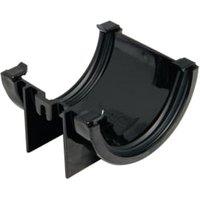 FloPlast 76mm Black MiniFlo Gutter Union Bracket