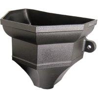 FloPlast Black Cast Iron Style Rainwater Head Ogee Hopper