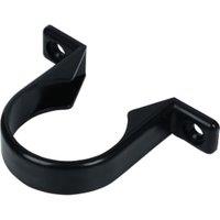 FloPlast WS34B Solvent Weld Waste Pipe Clips - Black 32mm Pack of 3