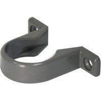 FloPlast WS34G Solvent Weld Waste Pipe Clips - Grey 32mm Pack of 3