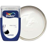 Dulux Emulsion Paint Tester Pot - White Cotton - 30ml